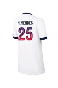 Paris Saint-Germain Nuno Mendes #25 Fotballdrakt Borte Klær Dame 2026-27 Korte ermer